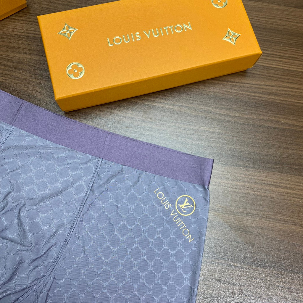 Louis Vuitton Logo Waistbands Men's Boxer Briefs - 3-Piece Box