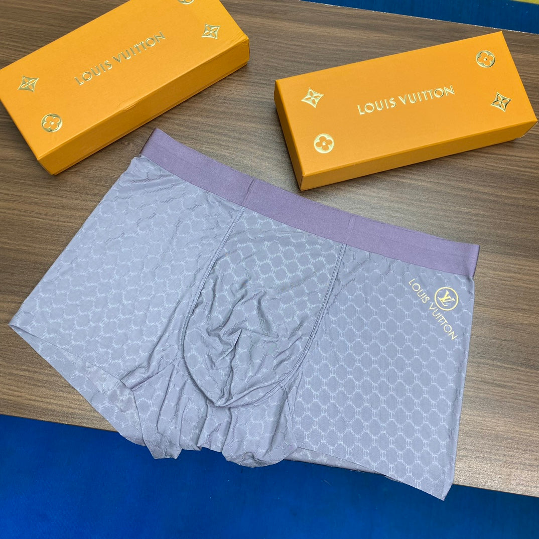 Louis Vuitton Textured Men's Trunk Underwear - 3-Piece Box