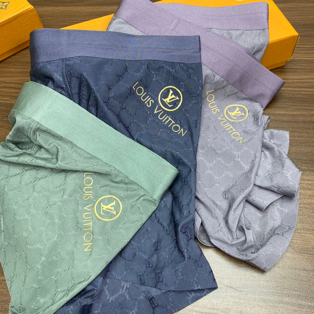 Louis Vuitton Logo Waistbands Men's Boxer Briefs - 3-Piece Box