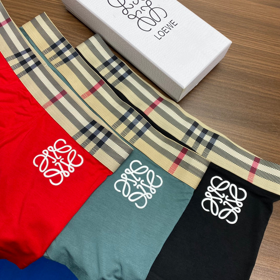 Loewe Modal Men's Boxer Briefs - 3-Piece Box