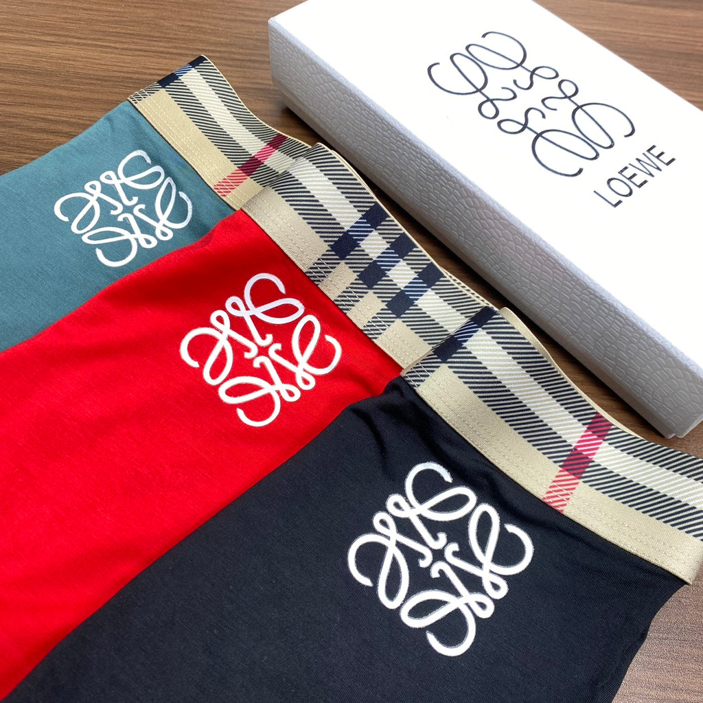 Loewe Modal Men's Boxer Briefs - 3-Piece Box