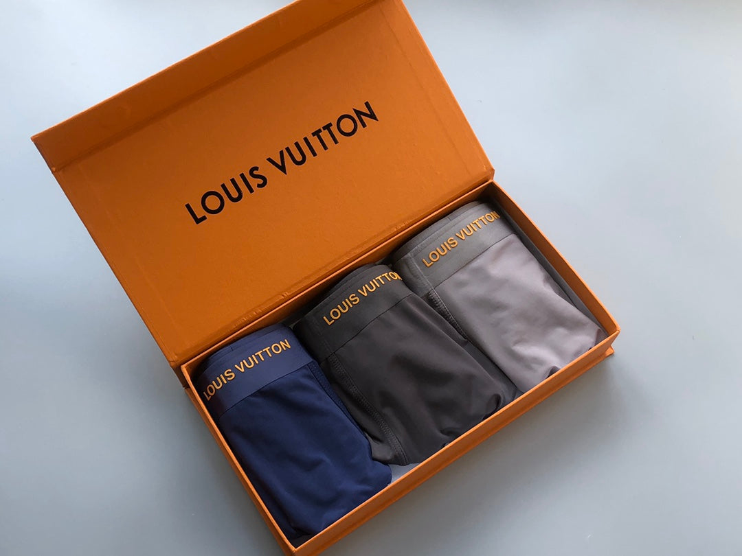 Louis Vuitton Pastel Colour Tonal Waistbands Men's Boxer Briefs - 3-Piece Box