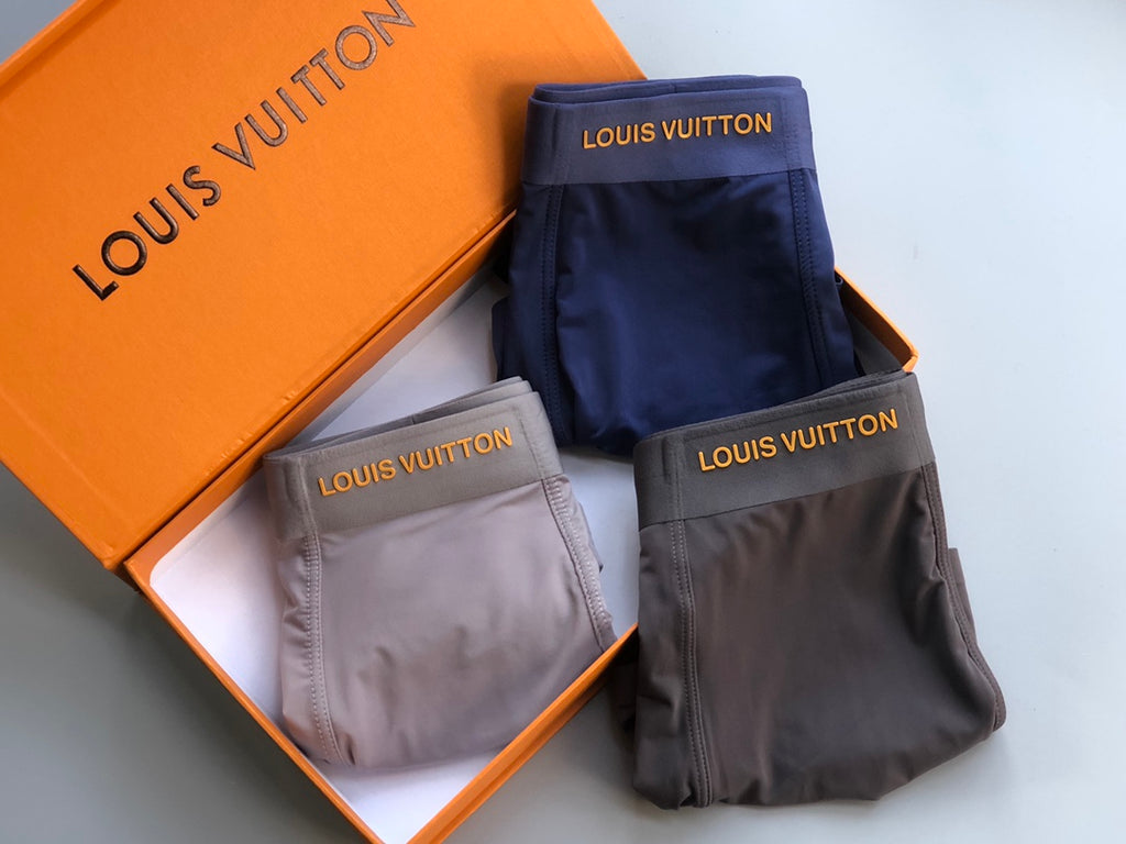 Louis Vuitton Pastel Colour Tonal Waistbands Men's Boxer Briefs - 3-Piece Box