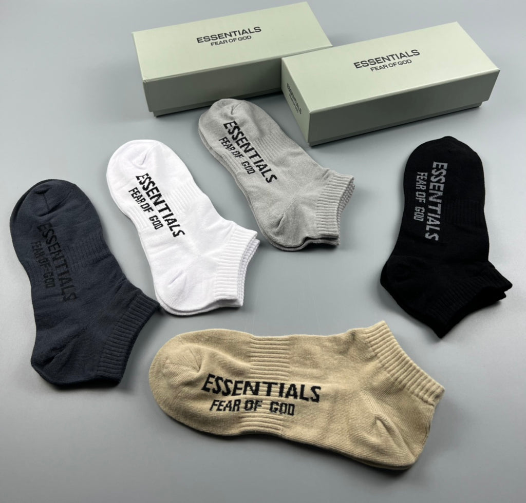 Cotton Short Socks - 5-Pair Pack