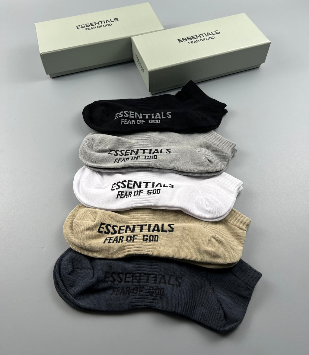 Cotton Short Socks - 5-Pair Pack