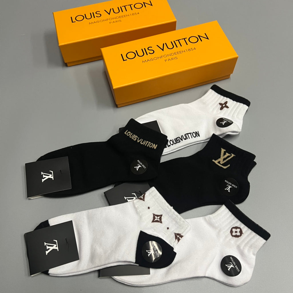 Louis Vuitton Short Socks - 5-Pair Pack