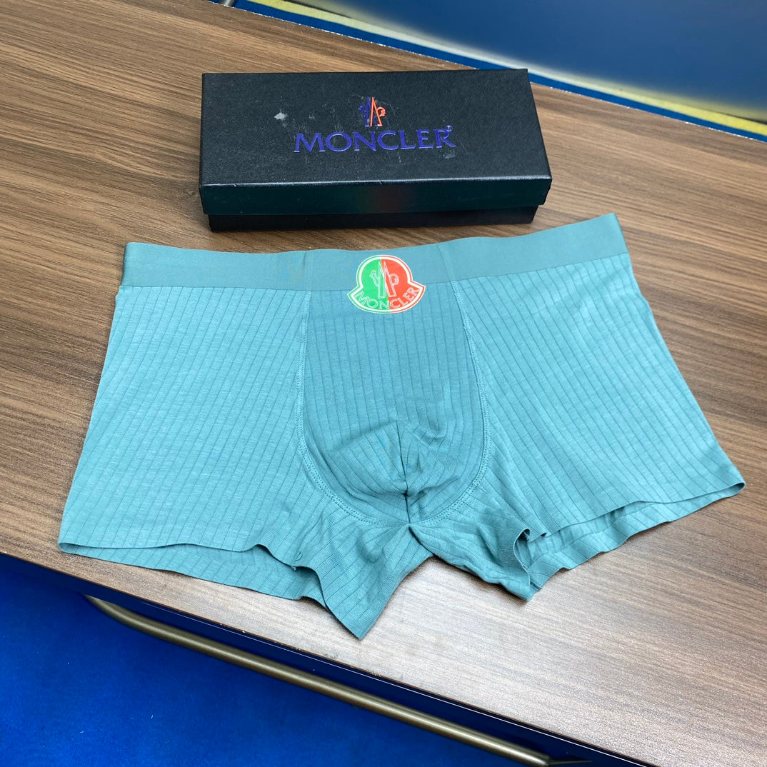 Moncler Visible Branded Waistband Or Emblem Details Men's Boxer Briefs - 3-Piece Box