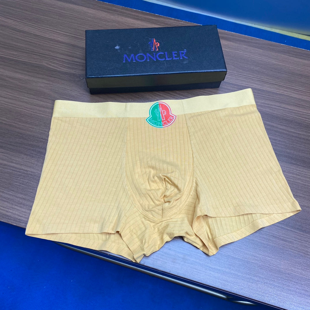 Moncler Visible Branded Waistband Or Emblem Details Men's Boxer Briefs - 3-Piece Box