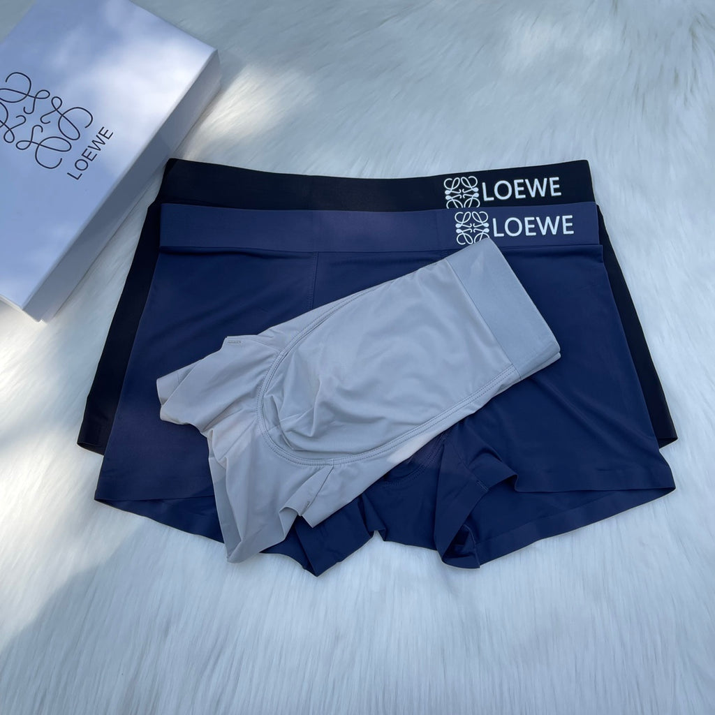 Loewe Clean Wordmark Waistbands Men's Boxer Briefs - 3-Piece Box