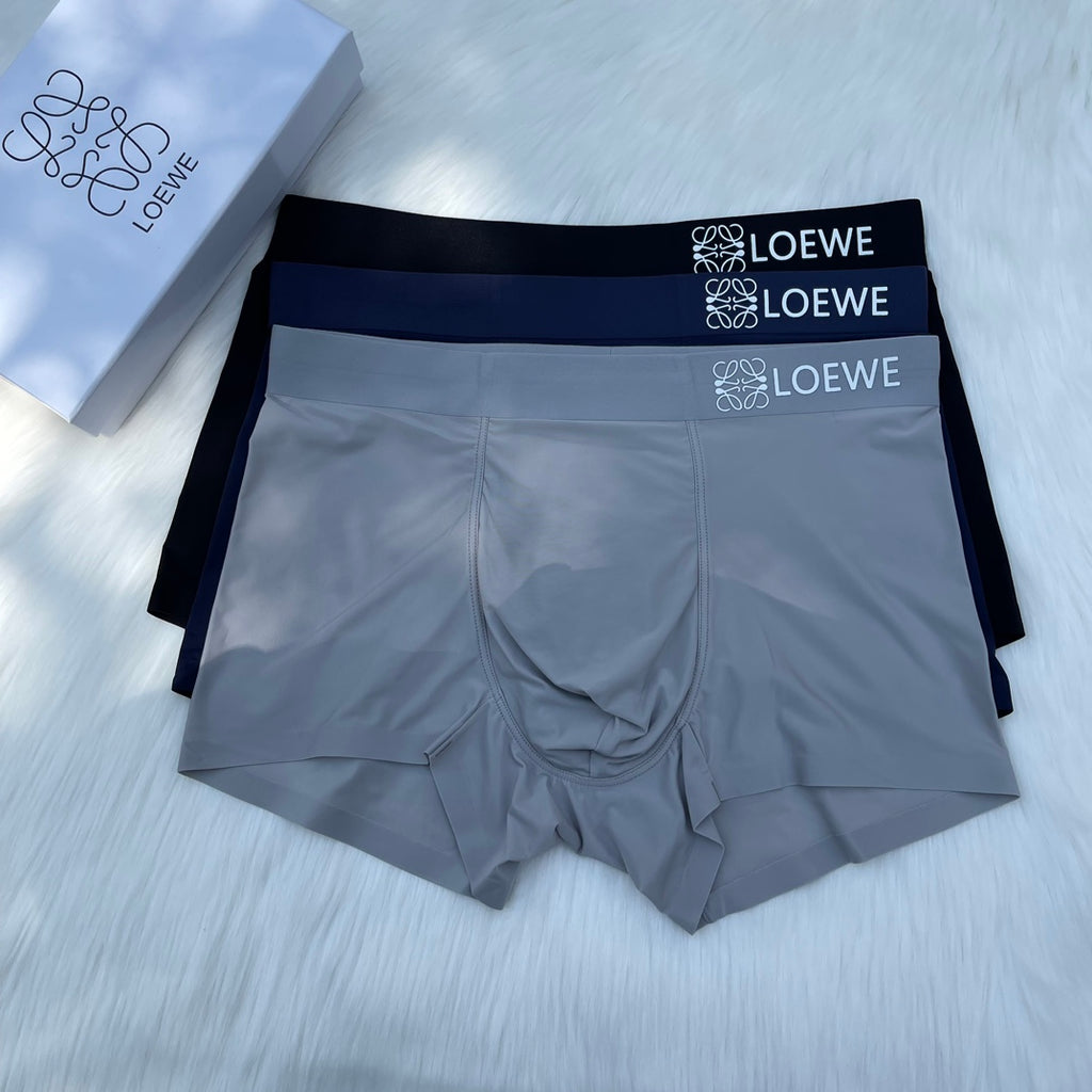 Loewe Clean Wordmark Waistbands Men's Boxer Briefs - 3-Piece Box
