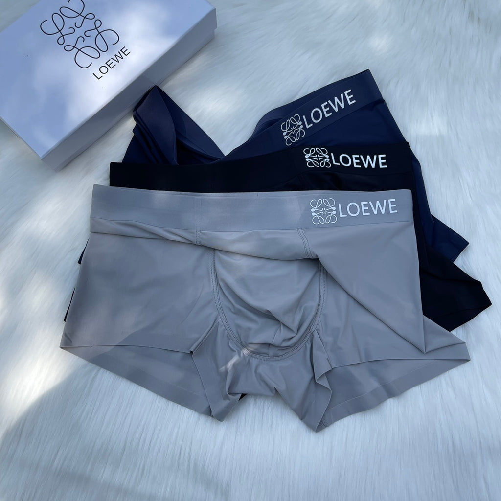 Loewe Clean Wordmark Waistbands Men's Boxer Briefs - 3-Piece Box