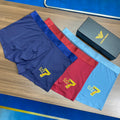 Armani Red, Navy & Blue Men's Boxer Briefs - 3-Piece Box