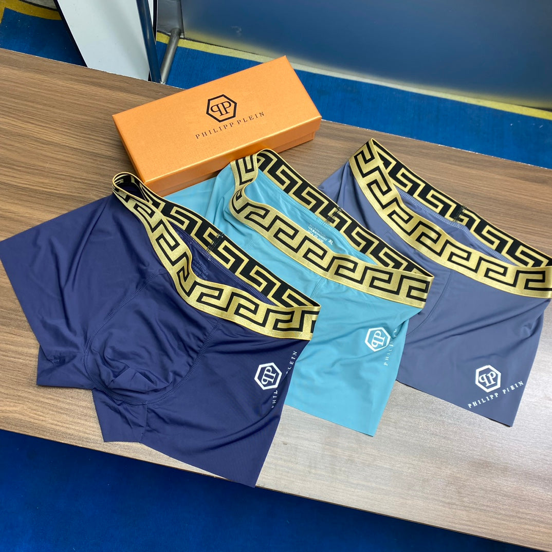 Ice-Silk Men's Boxer Briefs - 3-Piece Box