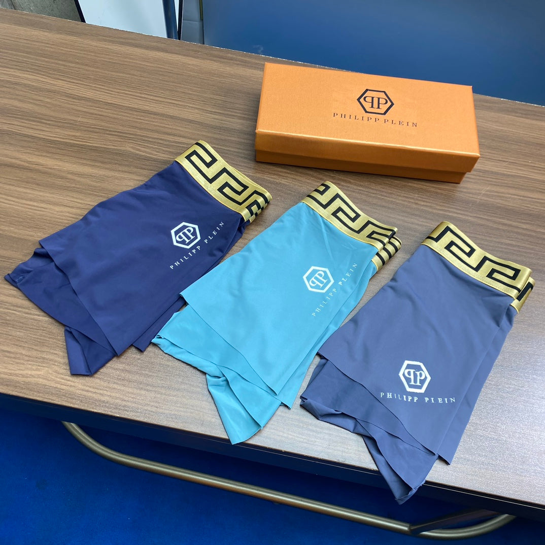 Ice-Silk Men's Boxer Briefs - 3-Piece Box