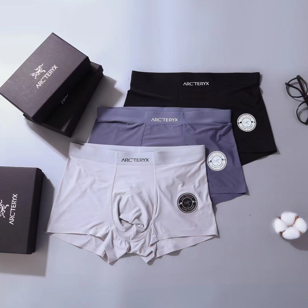 Arc'teryx Small Circular Patch Details Men's Boxer Briefs - 3-Piece Box