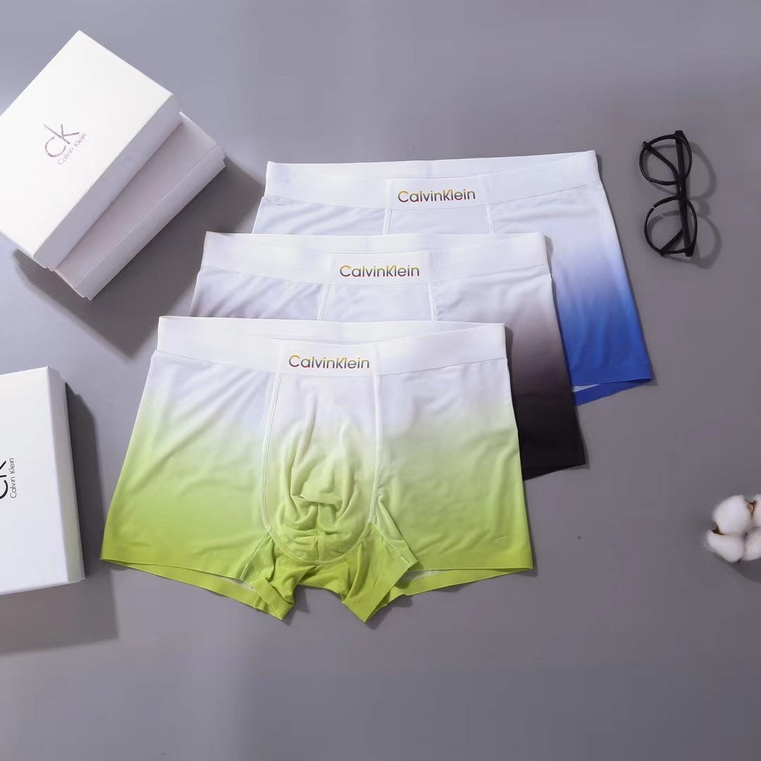 Nylon Blend Men's Boxer Briefs - 3-Piece Box