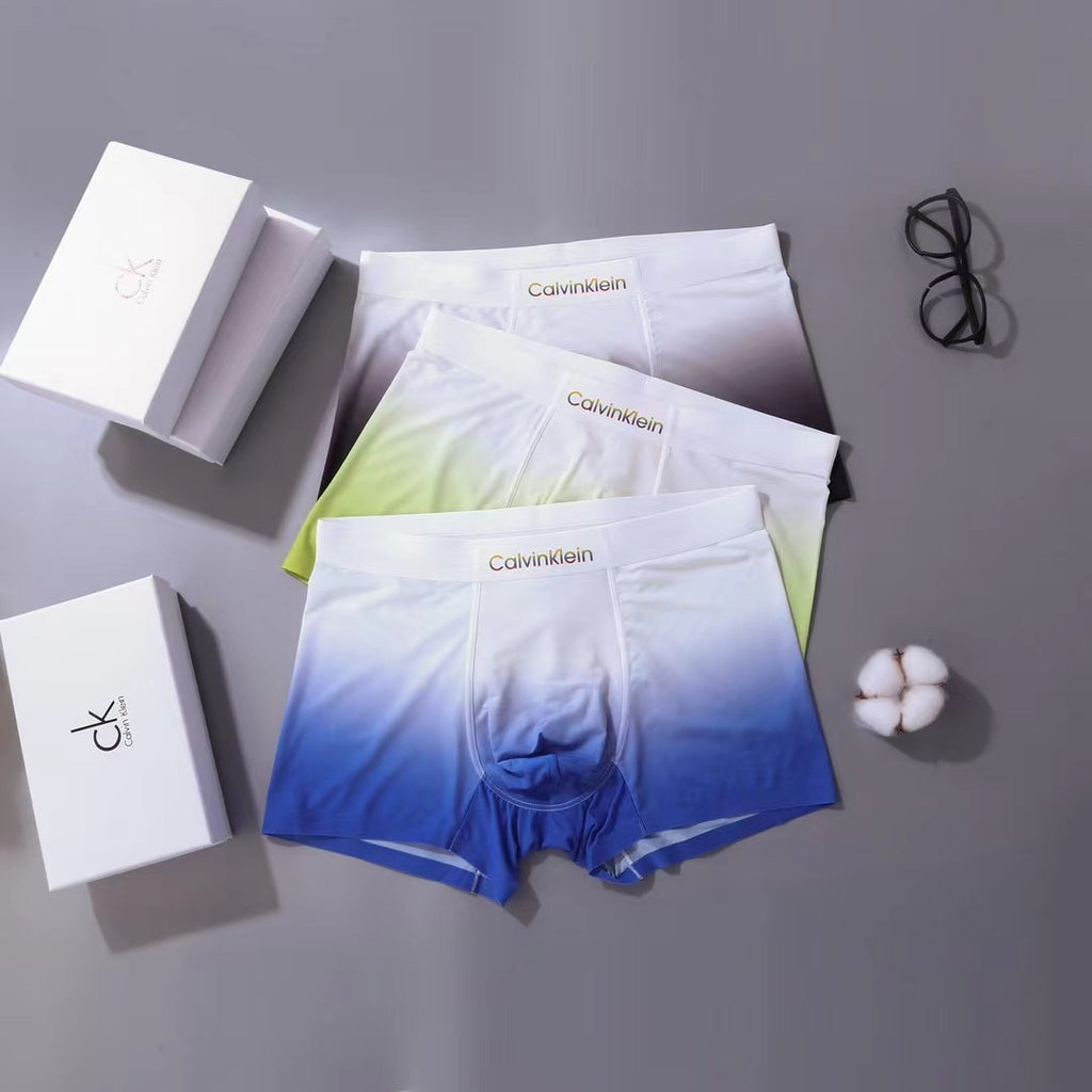 Nylon Blend Men's Boxer Briefs - 3-Piece Box