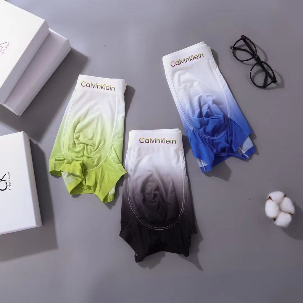 Nylon Blend Men's Boxer Briefs - 3-Piece Box