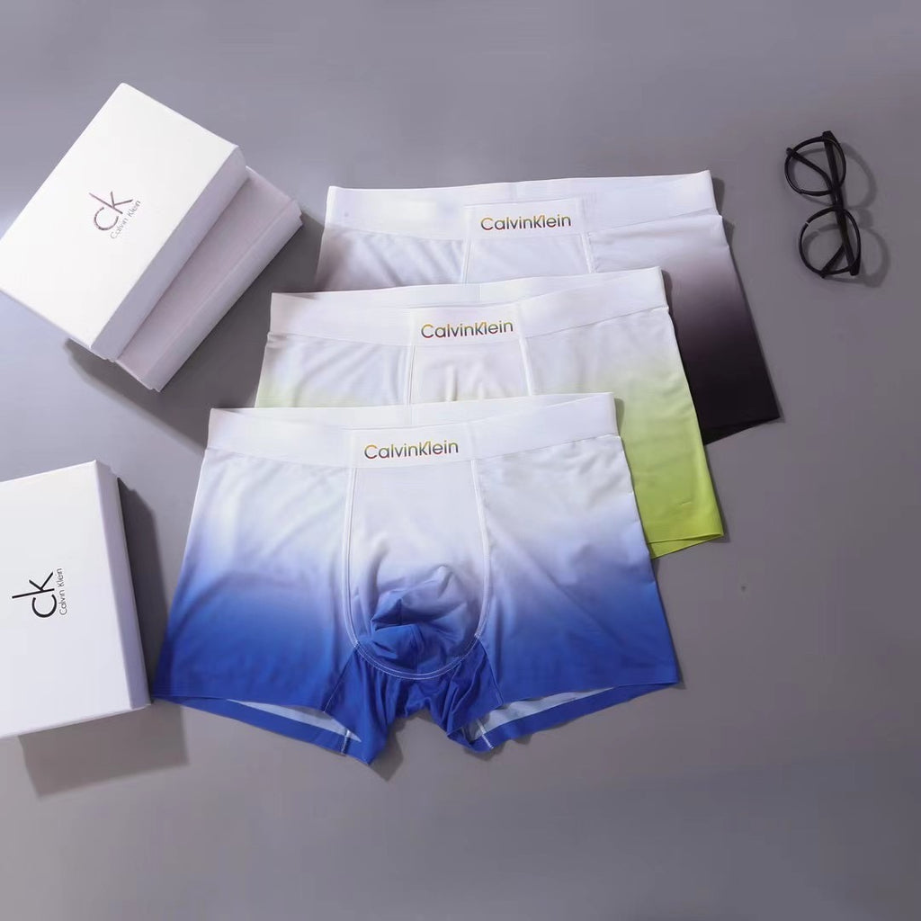 Calvin Klein Broad Logo Waistbands Men's Boxer Briefs - 3-Piece Box