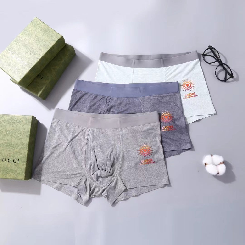 Gucci Classic Men's Boxer Briefs - 3-Piece Box