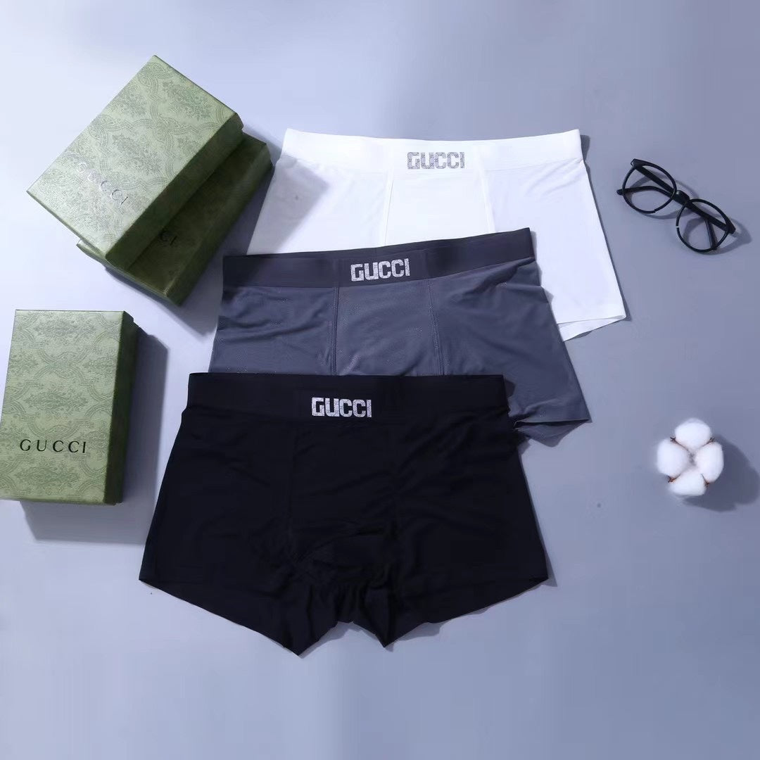 Gucci Nylon Blend Men's Boxer Briefs - 3-Piece Box