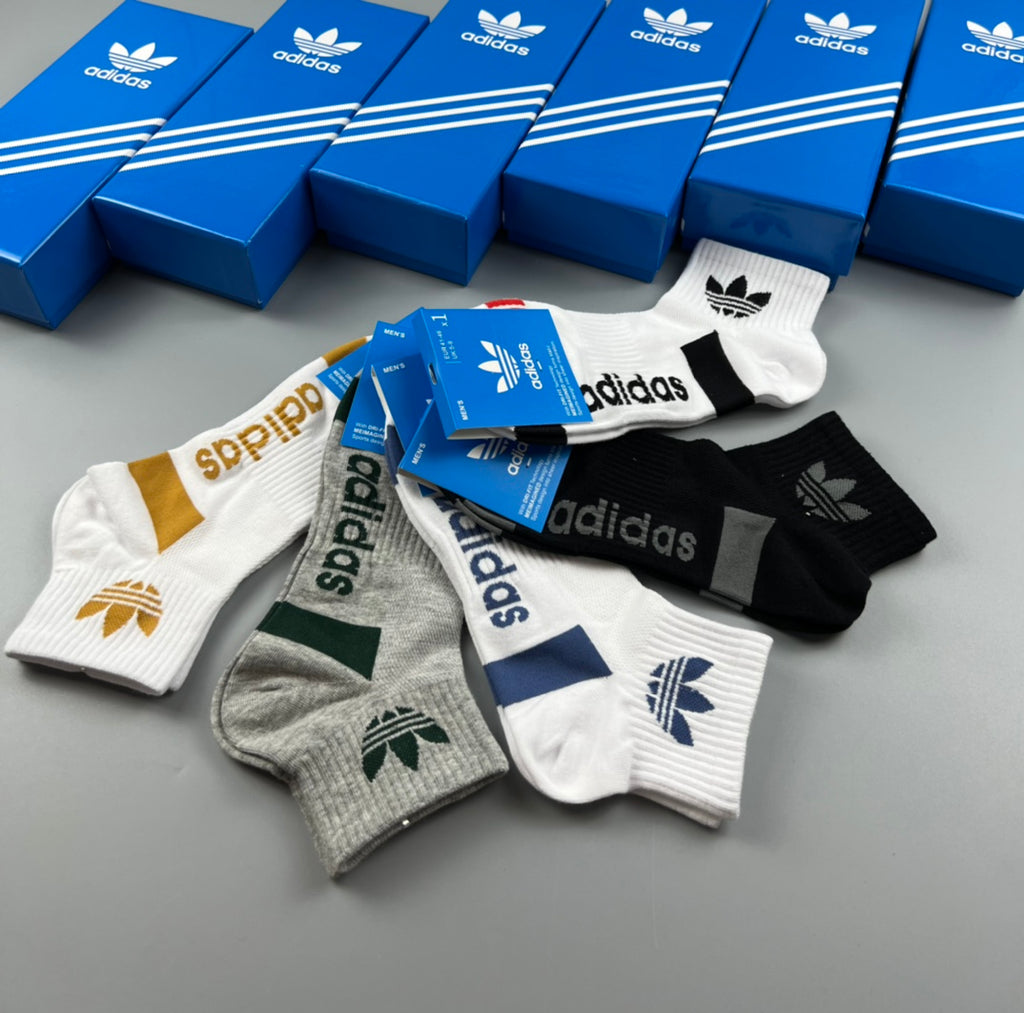 Adidas Cotton Breathable Socks – 5-Pair Pack