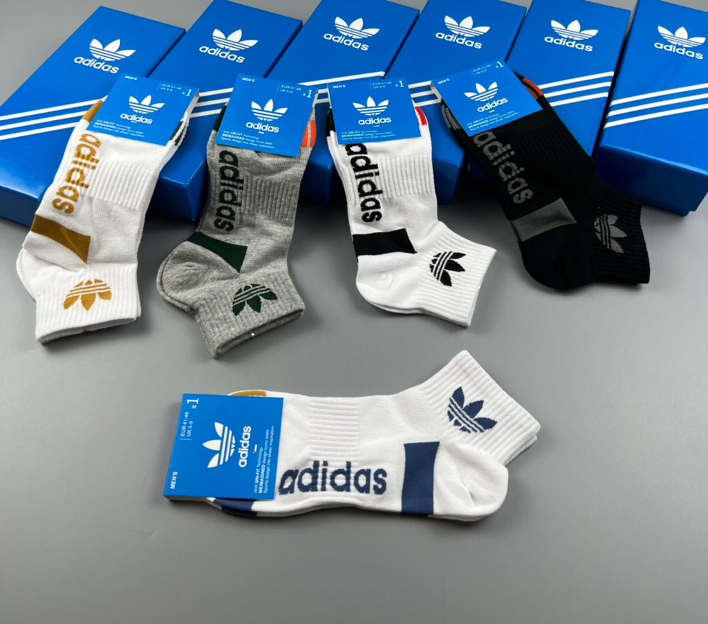 Adidas Cotton Breathable Socks – 5-Pair Pack