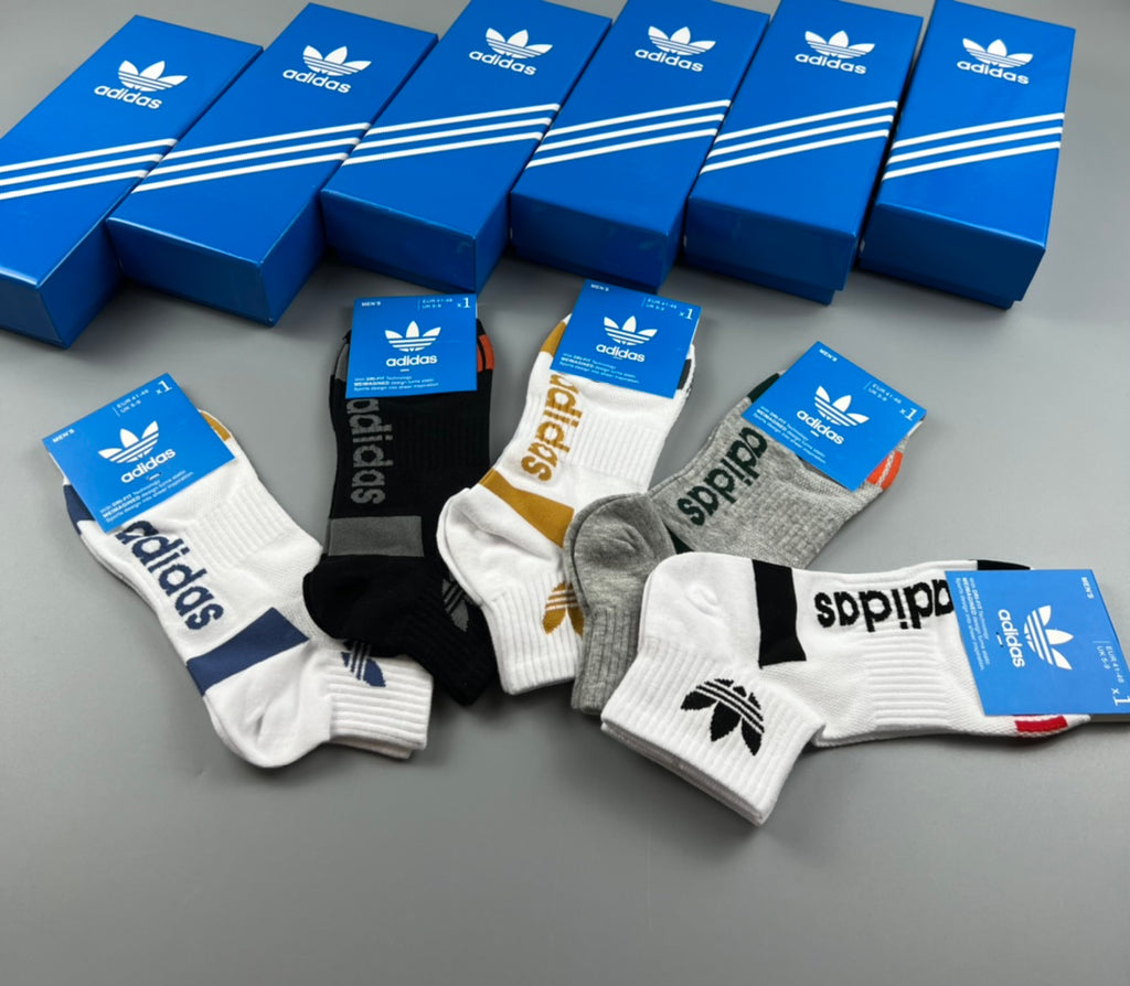 Adidas Cotton Breathable Socks – 5-Pair Pack