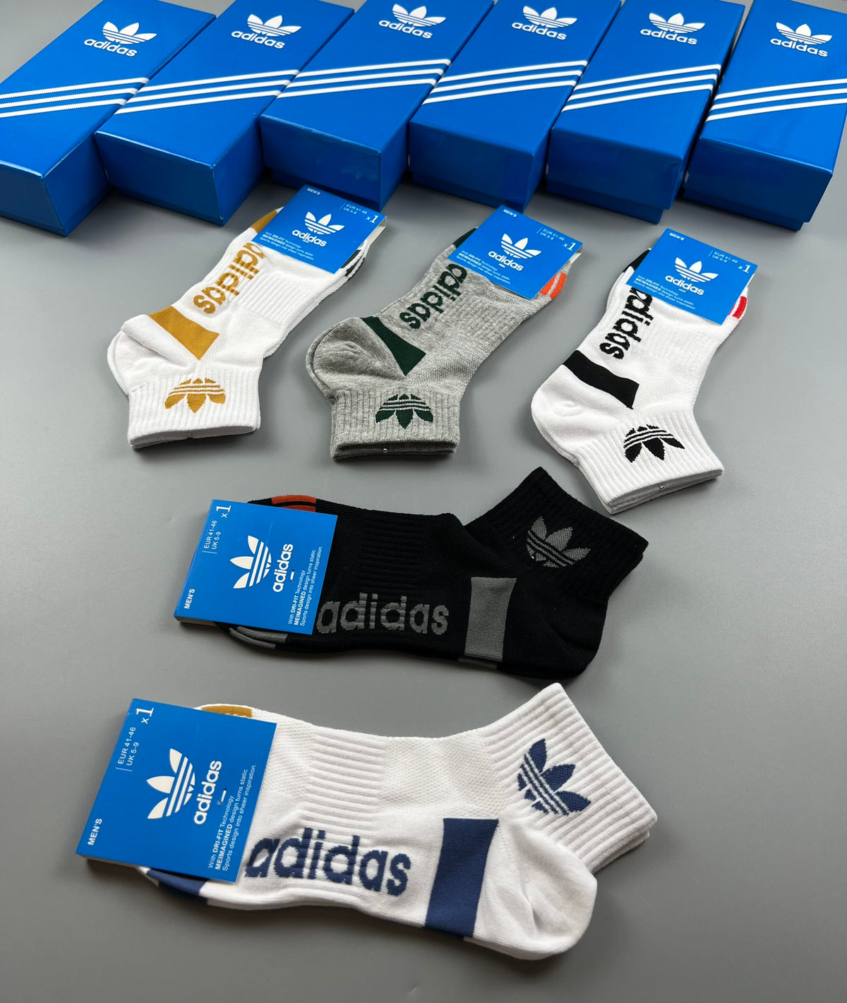 Adidas Cotton Breathable Socks – 5-Pair Pack