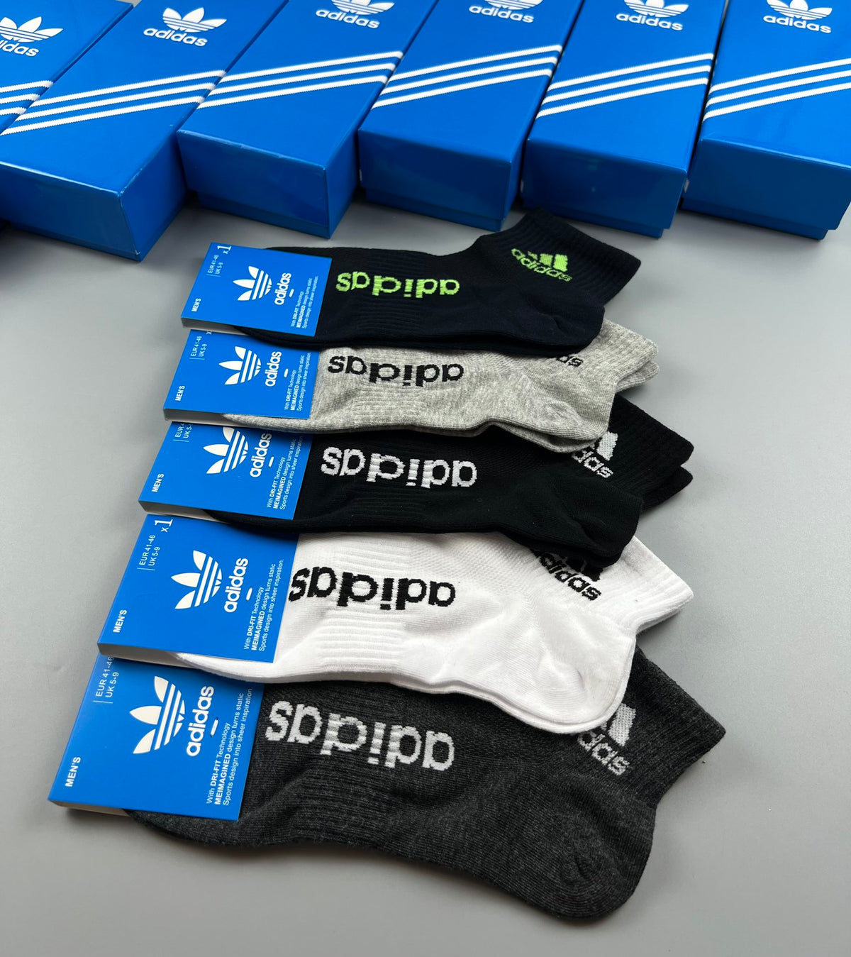 Adidas Cotton Breathable Socks – 5-Pair Pack