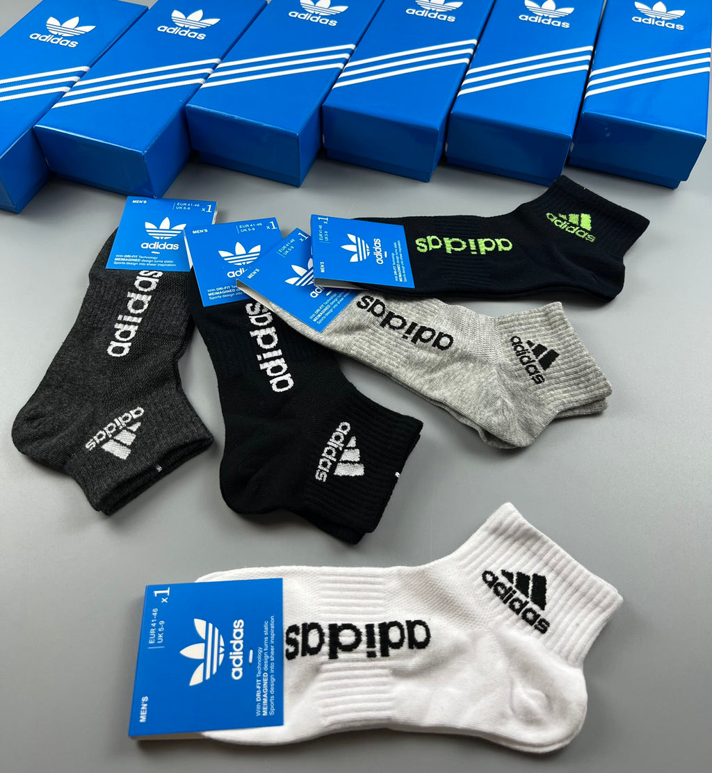 Adidas Cotton Breathable Socks – 5-Pair Pack