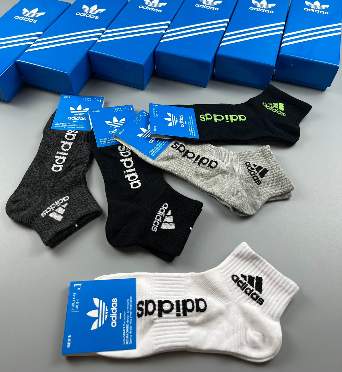 Adidas Cotton Breathable Socks – 5-Pair Pack