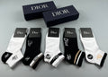 Dior Clean Wordmark Details Ankle Socks - 5-Pair Set