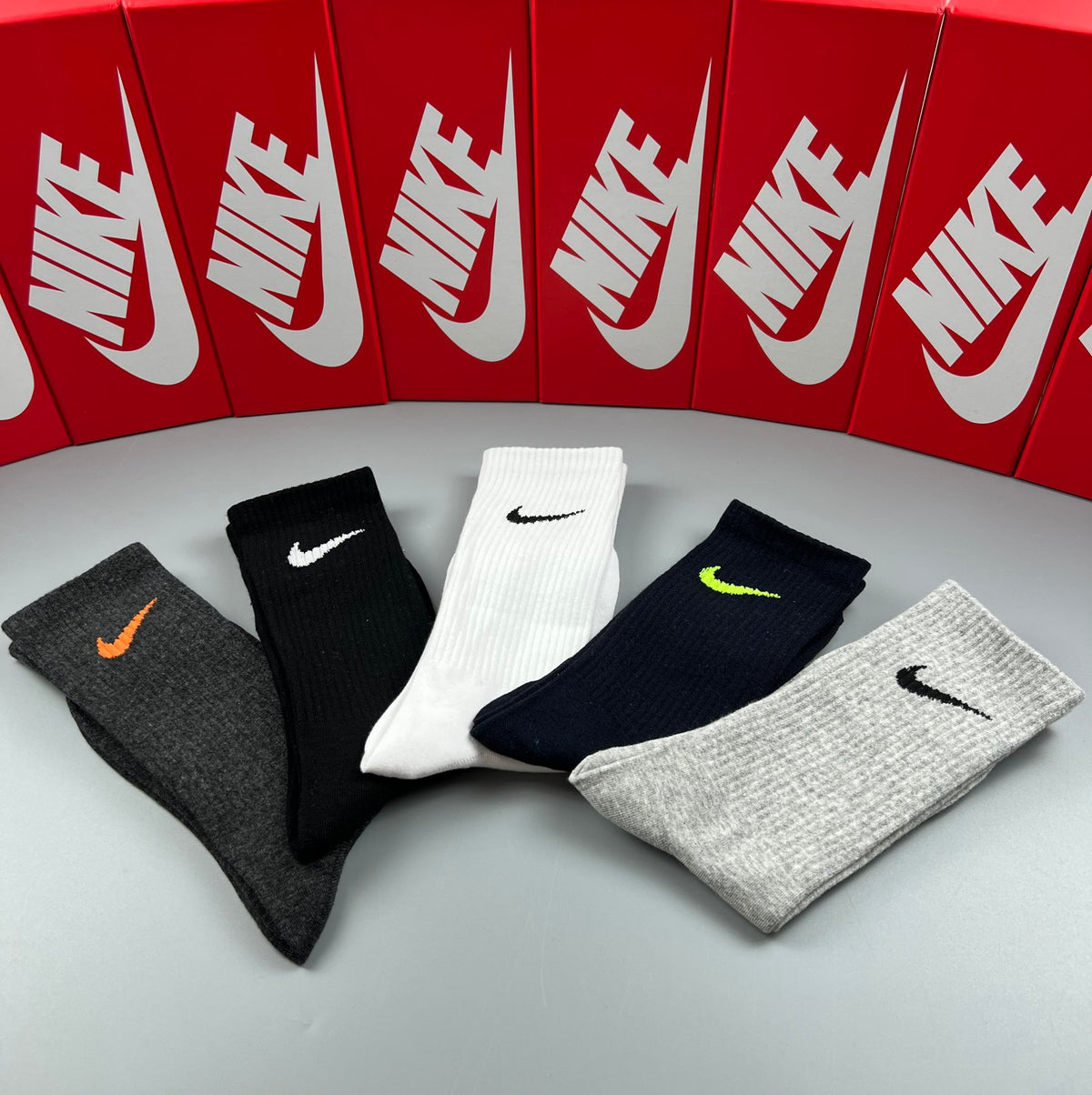 Nike Colourful Swoosh Details Crew Socks