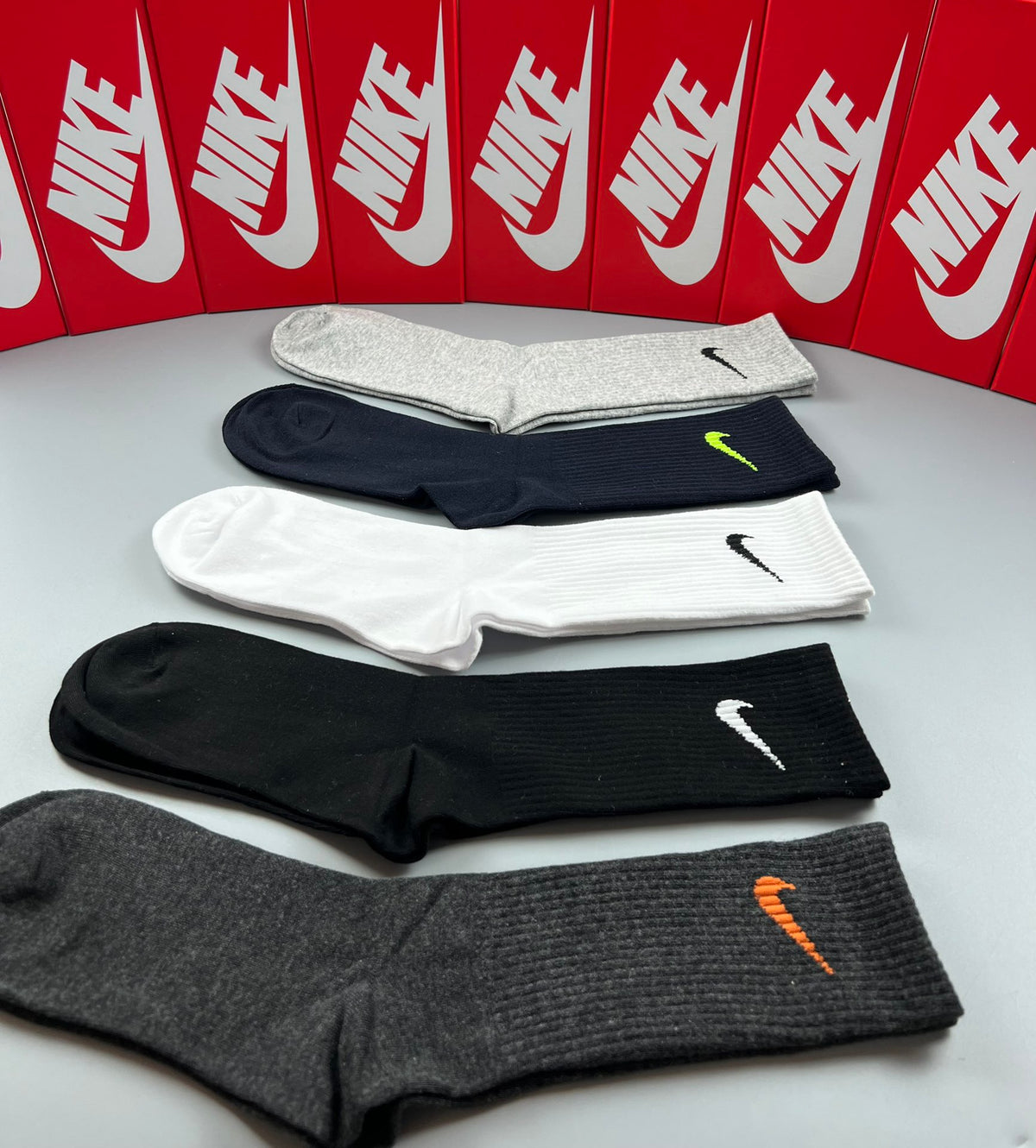 Nike Colourful Swoosh Details Crew Socks