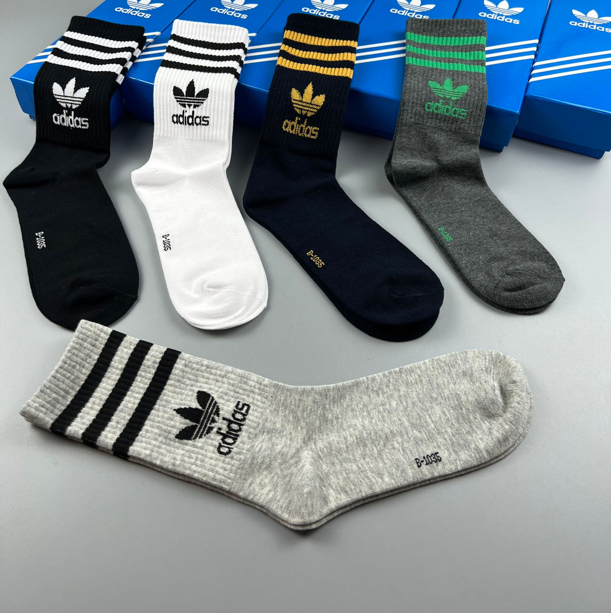 Adidas Cotton Men's Boxer Briefs - 5-Piece Box