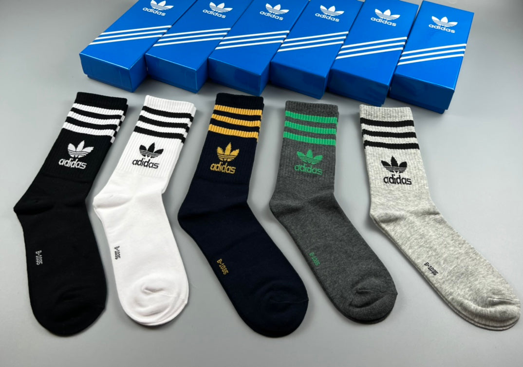 Adidas Striped Apparel - 5-Piece Box