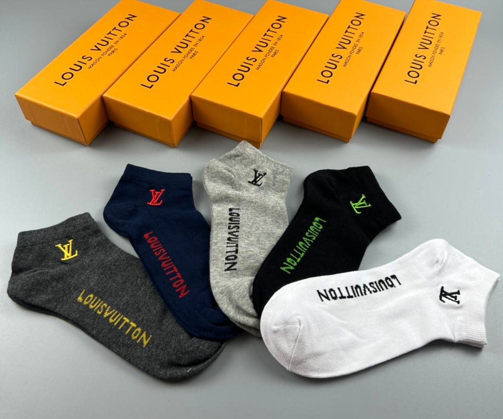 Louis Vuitton Colourful Wordmarks Ankle Socks