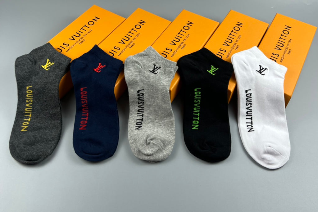 Louis Vuitton Colourful Wordmarks Ankle Socks