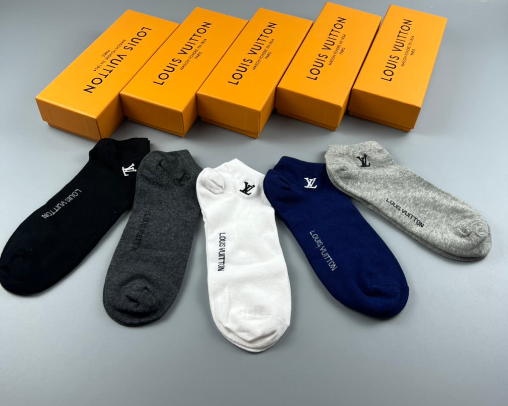 Louis Vuitton Short Socks - 5-Pair Pack