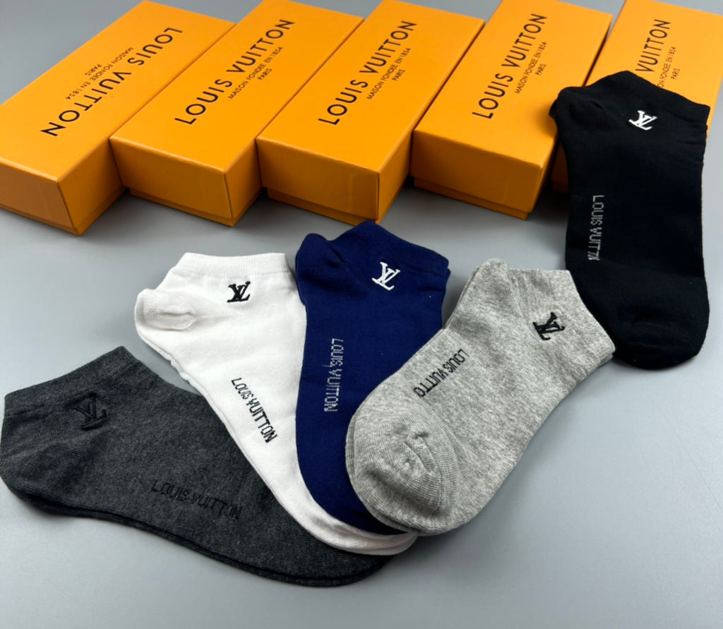 Louis Vuitton Short Socks - 5-Pair Pack