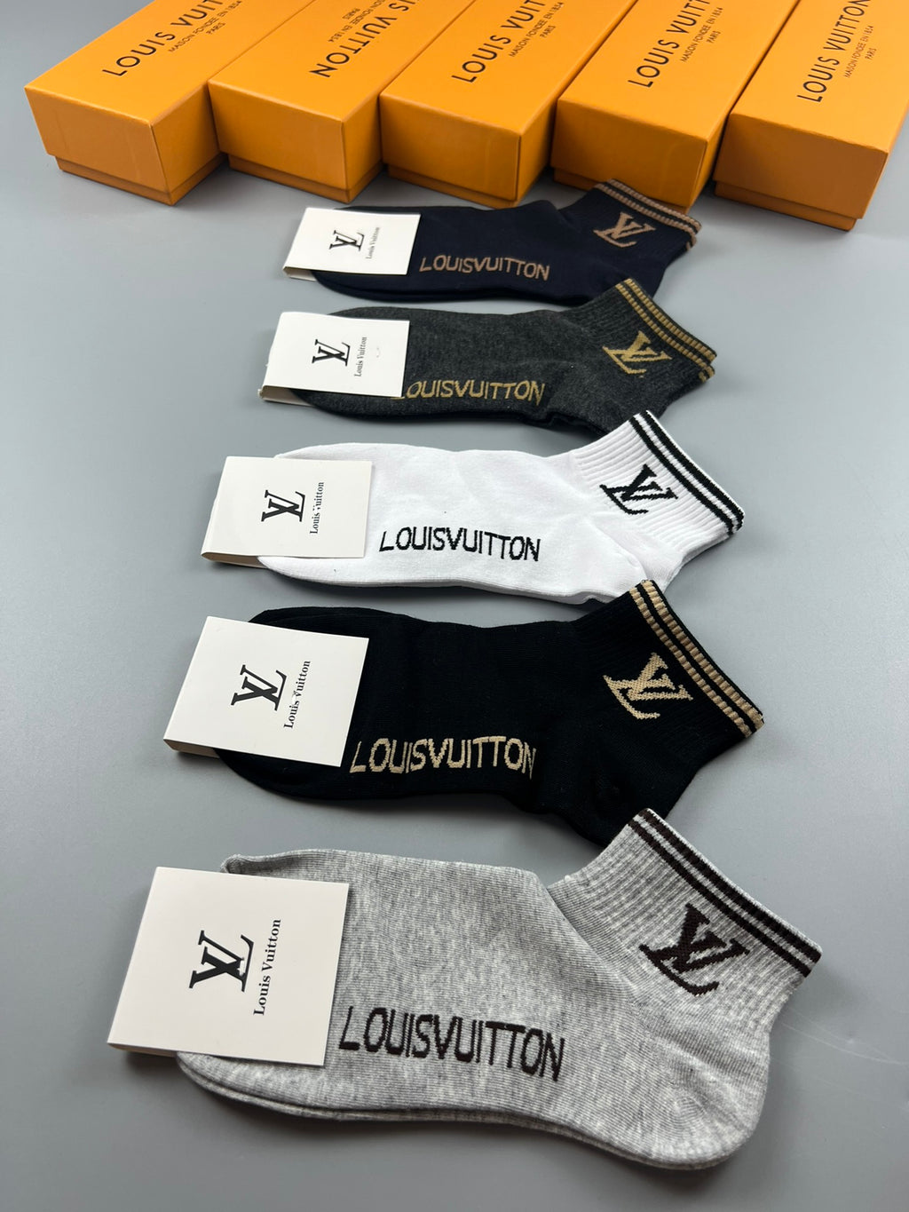 Louis Vuitton Short Socks - 5-Pair Pack