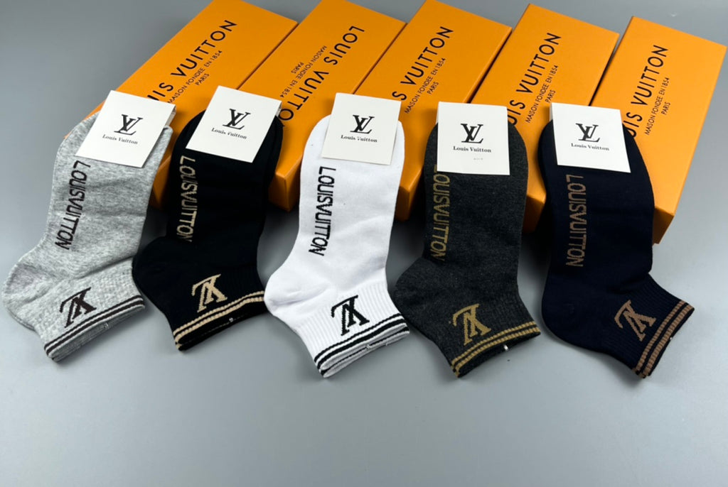 Louis Vuitton Short Socks - 5-Pair Pack