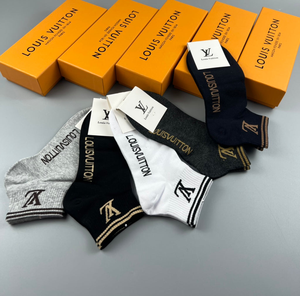Louis Vuitton Short Socks - 5-Pair Pack