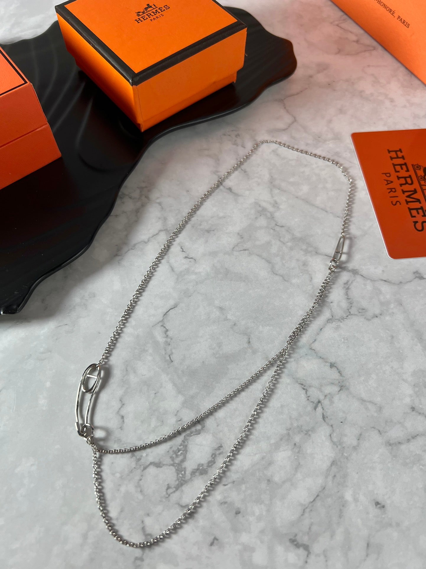 Horse Pendant Necklace in Polished Metal-Tone – Design 003 main product view