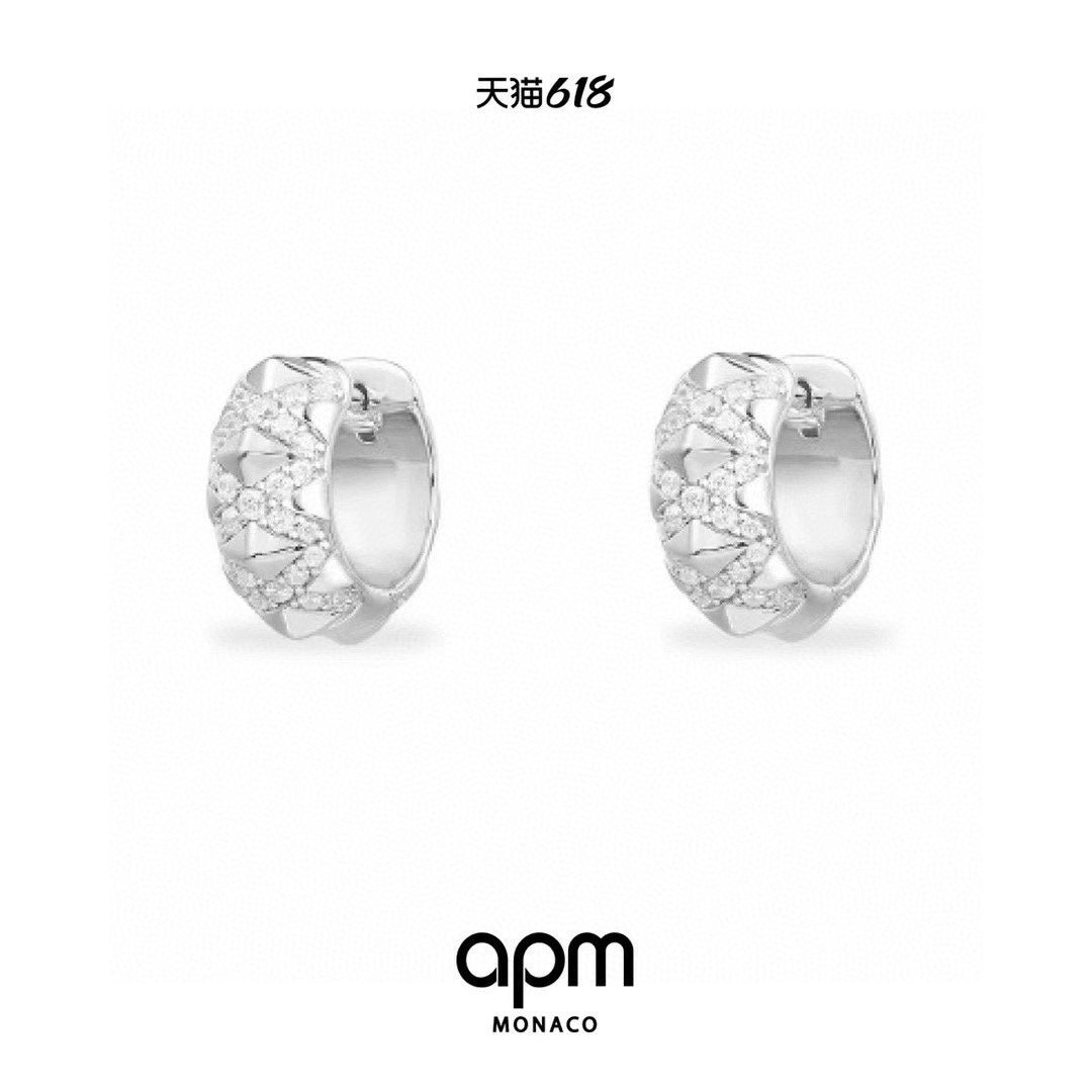Spike Hoop Earrings in Silver-Tone main product view