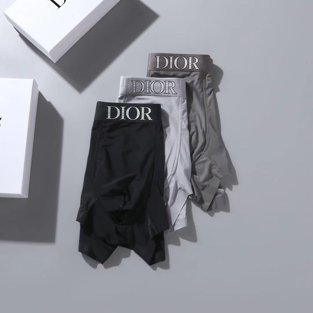 Dior Tonal Logo Waistbands Men's Boxer Briefs - 3-Piece Box