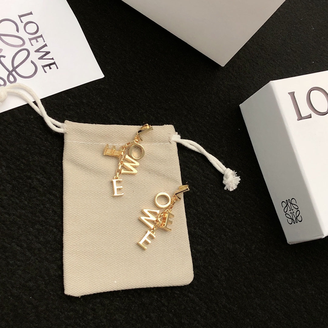Floral Motif Stud Earrings in Gold-Tone – Design 03 main product view