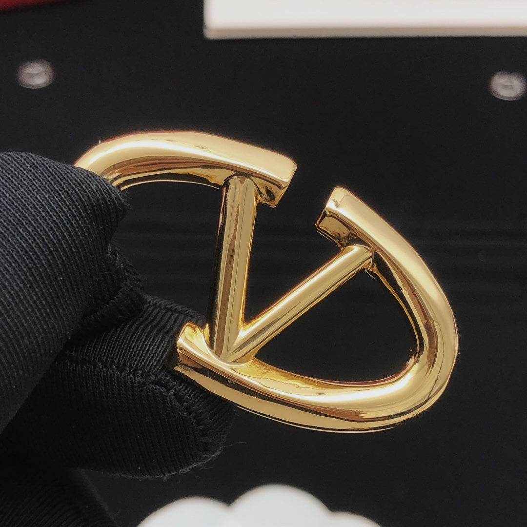 Signature Emblem Drop Earrings in Gold-Tone – Large styled detail