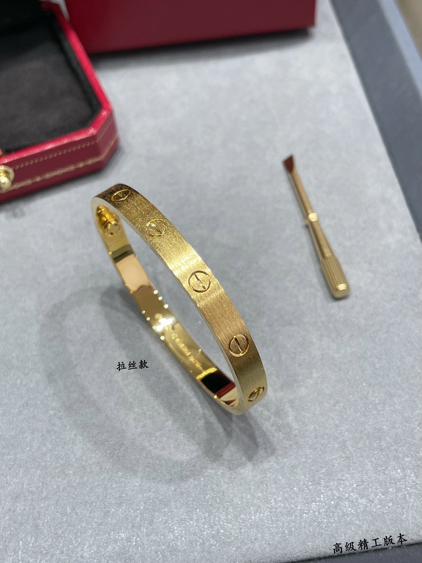 Sculptural Statement Bracelet in Polished Metal-Tone with Crystal-Style Accents – Design 03 front view